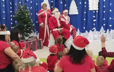 odwiedziny Mikołaja i jego świty 